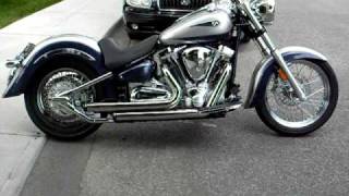 Yamaha Roadstar Rinehart exhaust pipes [upl. by Goetz124]