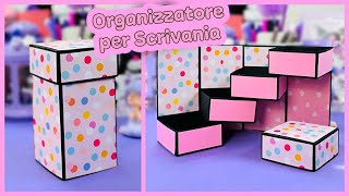 ORGANIZER DA SCRIVANIA FAI DA TE  TORRE BOX  MESTIERI DI CARTA [upl. by Flanders101]