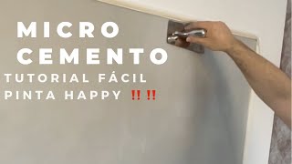 Cómo aplicar microcemento 🖖tutorial fácil [upl. by Bernstein]