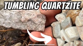 Rock Tumbling Tips Quartzite from Rockingham County Virginia [upl. by Natsrik800]