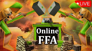 Live Big Battles in 67 Player FFA GAMES  CampC Generals Zero hour [upl. by Ylrbmik]