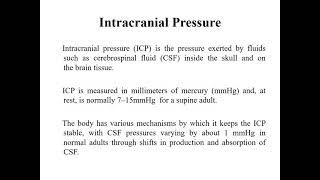 Raised Intracranial Pressure and Role of Mannitol and Hypertonic saline [upl. by Ahselat]