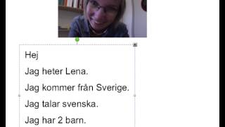 Hej jag heter Lena [upl. by Einhpets]