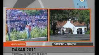 Visión Siete Cristina Fernández presentó el Dákar 2011 [upl. by Goles]