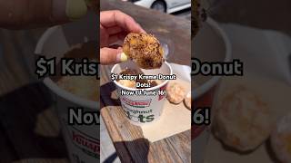 With code DOLLARDOTS Are you gonna try these new Krispy Kreme donut dots  krispykreme newfood [upl. by Aisatnaf]