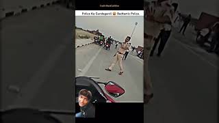 challan motovlog Police wall and Rider pakdaya🤔🤔🤔 [upl. by Amej]