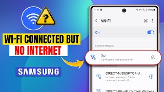 Fix WiFi Connected without Internet Connection issues on Samsung  WIFI not Working on Samsung [upl. by Einnep]