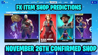 November 27th 2023 Fortnite Item Shop CONFIRMED  Fortnite Early Item Shop Prediction November 27th [upl. by Negaet]