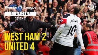 Classic Match West Ham 24 Manchester United 2011 [upl. by Lanam65]