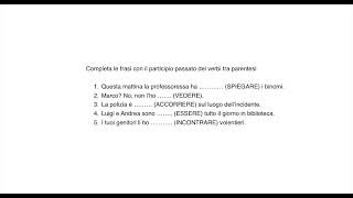 Video 107  Le forme del modo participio attivo [upl. by Ameline29]