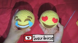 How To Make EmojisEmoticones  Como hacer emojis a crochet [upl. by Omland]