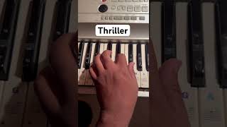 Thriller michaeljackson pianocover bassline pianotutorialshorts keyboardcover [upl. by Arotal]