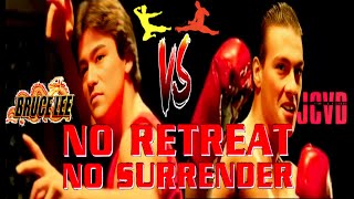 BRUCE LEE beats JeanClaude Van Damme No Retreat No Surrender [upl. by Myk]