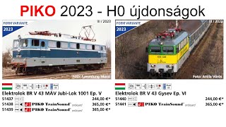 PIKO 2023as magyar vonatkozású H0 újdonságok [upl. by Blum]