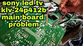 sony led tv klv 24p412b main board problem [upl. by Yonah]