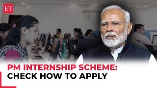 PM Internship Scheme Check how to apply eligibility and registration process [upl. by Elleinnad864]