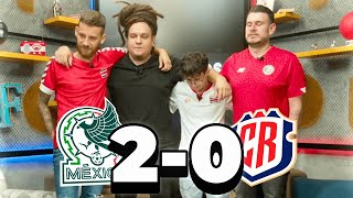 REACCIÓN MÉXICO 20 COSTA RICA  COPA ORO OTRA DECEPCIÓN [upl. by Neelahs980]