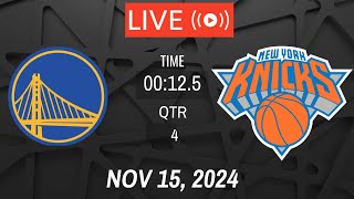 NBA LIVE Golden State Warriors vs New York Knicks I November 15 2024 Warriors vs Knicks 2K [upl. by Froma543]