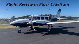 Piper Chieftain Flight Review With Chris [upl. by Kurr472]