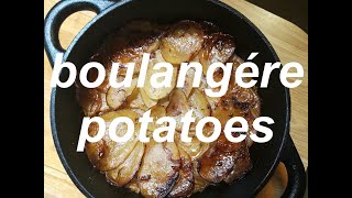 Boulangère potatoes layers of potato and onion baked in stock [upl. by Anelet]