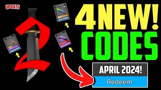 April NEW⚠️ WORKING MM2 CODES IN 2024  ROBLOX MURDER MYSTERY CODES 2024 [upl. by Nevs]