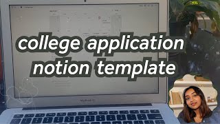 The Ultimate Notion Template for College Applications research colleges and meet deadlines [upl. by Yacov]