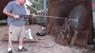 Dewalt Pressure Washer Sandblasting [upl. by Etteyafal]