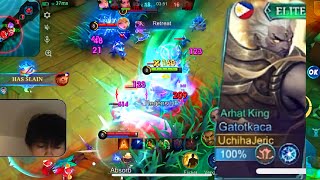 Arhat King Gatotkaca tank damage build [upl. by Eiba]