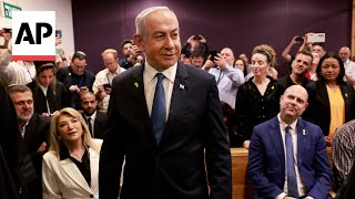 Israels Netanyahu prepares to testify in court in a corruption trial [upl. by Viradis]