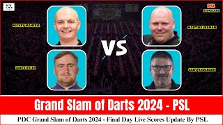 Grand Slam of Darts 2024 Live Score Update  Quarter Finals Action amp RealTime Results [upl. by Allemaj]