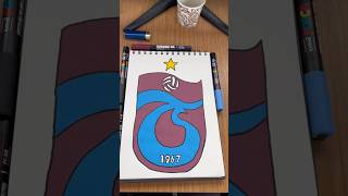 Trabzonspor Logosu Çizim ve Boyama 🎨⚽ [upl. by Annairba]