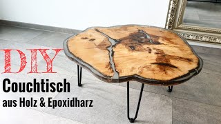 DIY Couchtisch aus Epoxidharz amp Holz [upl. by Wayland399]