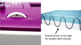 NECCHI NC Series Tutorial Adjust Upper Thread Tension [upl. by Temp]