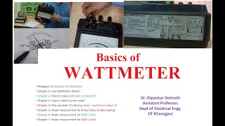 Basics of WATTMETER for Experiments Part of first year Engineering Laboratory IIT Kharagpur [upl. by Llebyram182]