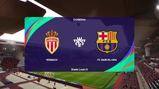 AS Monaco vs Barcelona 19092024 UEFA Champions League PES 2021 [upl. by Prager775]