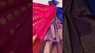 Semi Kanchipuram sarees 1300 subscribe for latest sarees updates saree shortvideo trending 1m [upl. by Dorella]