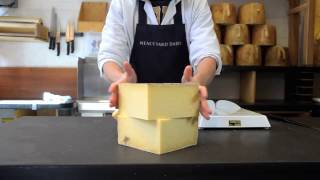 How to cut a clothbound cheese part 3 [upl. by Enelyk]