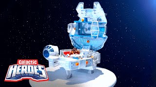 Star Wars Galactic Heroes  Millenium Falcon w Han Solo amp Chewbacca Playset TV Ad [upl. by Shulins]