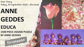 Educa Anne Geddes 1500 piece jigsaw puzzle  Timelapse [upl. by Osborne]