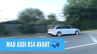 2015 AUDI RS4 AVANT 42 V8 FSI B85  BRUTAL ACCELERATIONS amp REVS [upl. by Osyth]