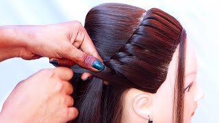 Most Easy amp Graceful hairstyle  quick hairstyle  simple hairstyle  hairs style [upl. by Ennagrom]