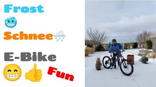 EBike  Fun bei Schnee mit dem Fully auf meiner Hausstrecke 🌨️tour fischerebike [upl. by Mcadams]