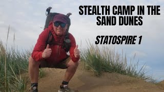 stealth camp in sand dunes  stratospire 1 wild dip in the irish sea [upl. by Ethelin]