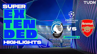 SUPER EXTENDED HIGHLIGHTS  Atalanta vs Arsenal  UEFA Champions League 2024  J1 [upl. by Aehtla970]