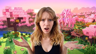 There are pink trees in Minecraft [upl. by Cassidy]