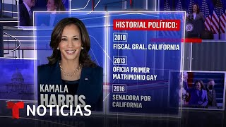 De fiscal de California a vicepresidenta de EEUU este es el perfil de Harris  Noticias Telemundo [upl. by Atneuqal585]