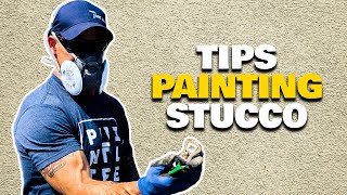 How To Prep amp Paint Stucco Painting Stucco With A Paint Sprayer [upl. by Drusy]