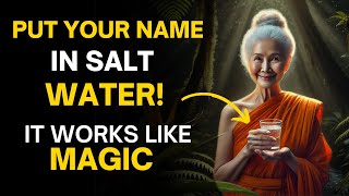 Put your name in SALT WATER and SEE THE MIRACLE  Buddhist teaching [upl. by Acirrehs]