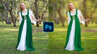 How To Blur Backgrounds in Photoshop FAST amp EASY [upl. by Sternlight]