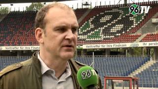 Vorskla Poltava  Hannover 96  Interview Jörg Schmadtke [upl. by Acinot61]